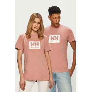 Helly Hansen pamut póló rózsaszín, nyomott mintás