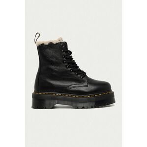 Dr. Martens bőr bakancs 25637001 Jadon Fl fekete, női, téliesített, platformos