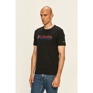 Columbia t-shirt fekete, férfi, nyomott mintás