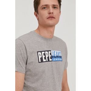 Pepe Jeans t-shirt szürke, férfi, sima
