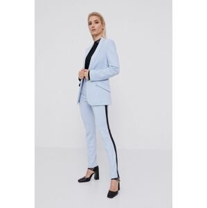 Karl Lagerfeld nadrág női, kék, közepes derékmagasságú testhezálló