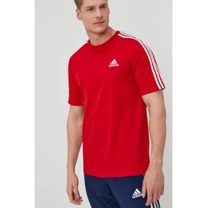 adidas t-shirt GL3736 piros, férfi, nyomott mintás