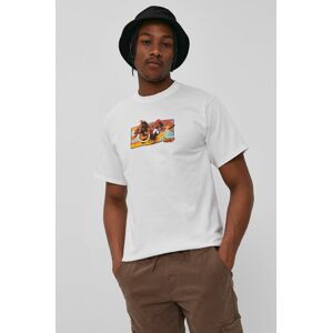 HUF t-shirt X Street Fighter II fehér, férfi, nyomott mintás