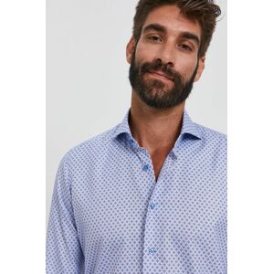 Emanuel Berg ing férfi, olasz galléros, kék, slim