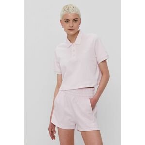 adidas Originals t-shirt H56470 női, galléros, rózsaszín