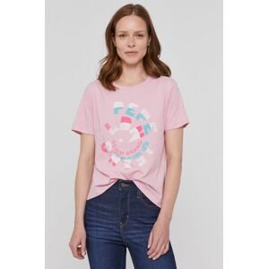 Pepe Jeans t-shirt Dree női, rózsaszín