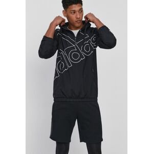 adidas rövid kabát GK9439 férfi, fekete, átmeneti