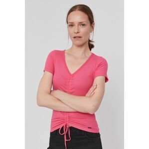 Pepe Jeans t-shirt Freja női, rózsaszín