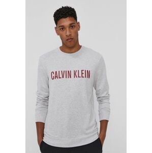 Calvin Klein Underwear pizsama felső szürke, férfi, nyomott mintás