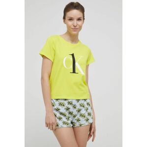 Calvin Klein Underwear pizsama női, sárga