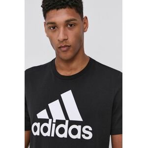 adidas t-shirt GK9120 fekete, férfi, nyomott mintás