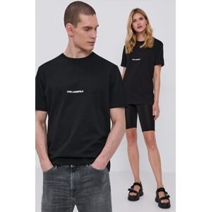 Karl Lagerfeld t-shirt fekete, sima