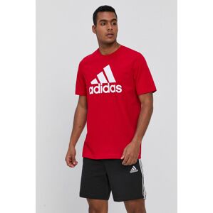 adidas t-shirt GK9124 piros, férfi, nyomott mintás
