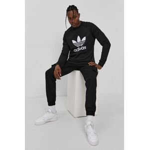 adidas Originals pamut melegítőfelső H06651 fekete, férfi, nyomott mintás