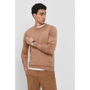 Emporio Armani pulóver könnyű, férfi, bézs