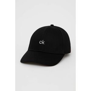 Calvin Klein sapka fekete, nyomott mintás