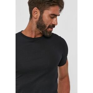 Polo Ralph Lauren t-shirt (2-pack) fekete, férfi, sima