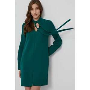 Victoria Victoria Beckham ruha zöld, mini, egyenes