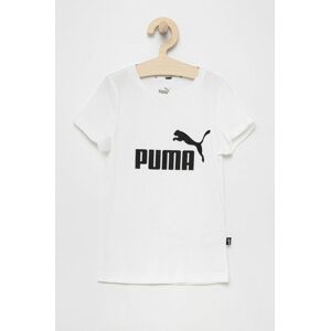 Puma gyerek pamut póló 587029 fehér