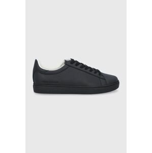 Armani Exchange bőr cipő fekete