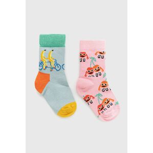 Happy Socks gyerek zokni Fruit Mates (2-Pack) rózsaszín