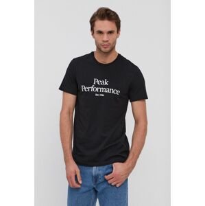 Peak Performance t-shirt Original fekete, férfi, nyomott mintás