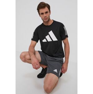 adidas Performance t-shirt GL8920 fekete, férfi, nyomott mintás