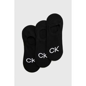 Calvin Klein zokni (3 pár) fekete, férfi