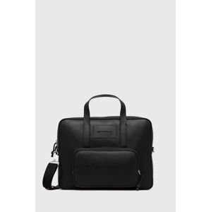 Emporio Armani bőr táska fekete