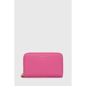 Emporio Armani bőr pénztárca rózsaszín, női