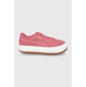 Puma cipő 380686 rózsaszín, lapos talpú