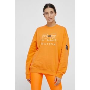 P.E Nation pamut melegítőfelső narancssárga, női, sima