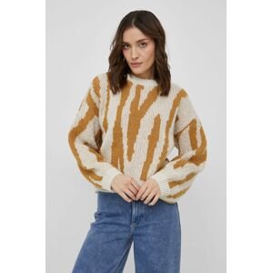 Vero Moda pulóver meleg, női, krémszínű