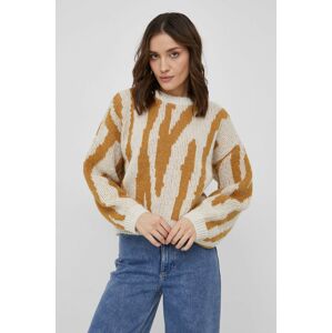 Vero Moda pulóver meleg, női, krémszínű