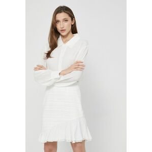 Miss Sixty selyemkeverékes ruha fehér, mini, egyenes