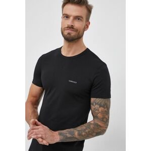Versace t-shirt (2-pack) fekete, férfi, sima, AU04023