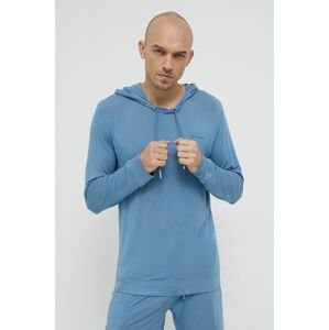 Ted Baker pizsama felső kék, férfi, sima