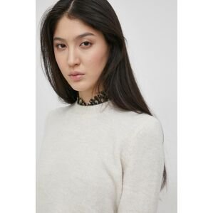 Noisy May pulóver könnyű, női, krémszínű