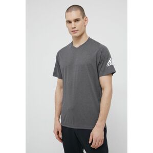 adidas t-shirt GU2777 szürke, férfi, nyomott mintás
