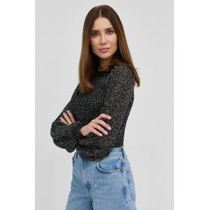 Victoria Beckham gyapjú pulóver női, fekete