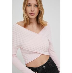 Guess pulóver női, rózsaszín