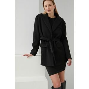 Answear Lab kabát női, fekete, átmeneti