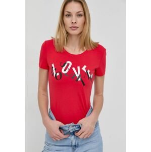 Love Moschino t-shirt női, piros