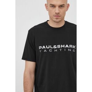 Paul&Shark t-shirt fekete, férfi, nyomott mintás