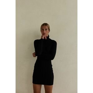 MUUV. ruha fekete, mini, testhezálló