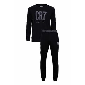 CR7 Cristiano Ronaldo pizsama fekete, férfi, nyomott mintás