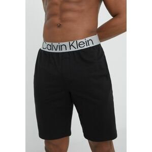 Calvin Klein Underwear rövid pizsama fekete, férfi, sima