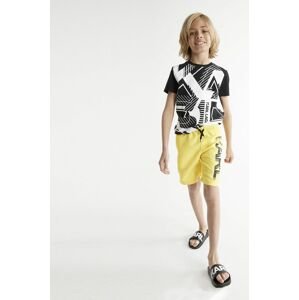Karl Lagerfeld gyerek úszó rövidnadrág sárga, nyomott mintás