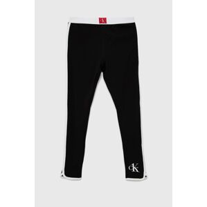 Calvin Klein Underwear gyerek legging fekete, nyomott mintás