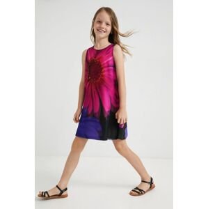 Desigual gyerek ruha lila, mini, harang alakú